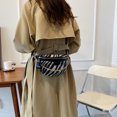 thumbnail image 3 of Bolsa Riñonera de PU con cadenas, riñonera, riñonera, bandolera para mujer (negro) Likrtyny Para Estrenar, 3 of 9