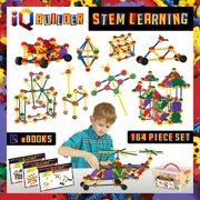 IQ BUILDER STEM Learning Toys, Creative Construction Engineering, Fun Educational Building Blocks Toy Set for Boys and Girls Ages - 5, 6, 7, 8, 9 and 10 Year Old, Best Toy Gift for Kids