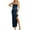 Navy, variant on Lovskoo 2024 Wedding Guest Dresses for Women Evening Gown Trendy Suspended Dress Loose Sleeveless Solid Ankle Dress Long Cocktail Dresses 2023 Coffee