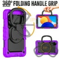 thumbnail image 3 of For Xiaomi Redmi Pad SE 8.7 inch 2024, 360 Rotating Shockproof Cover with Stand, Handle, Shoulder Strap, Purple, 3 of 7