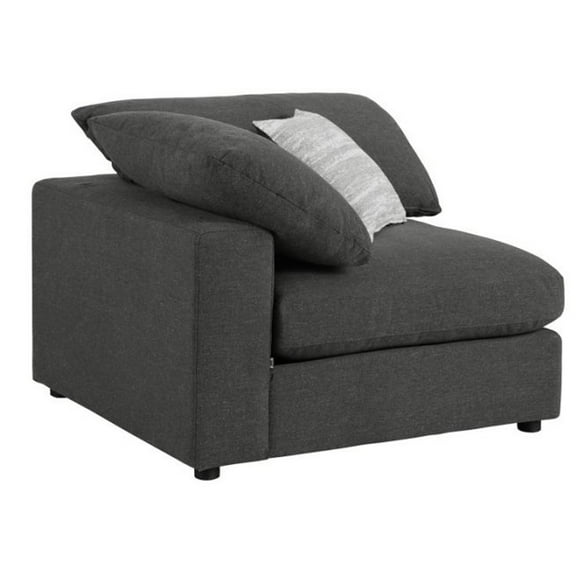 Serene Upholstered Corner Charcoal