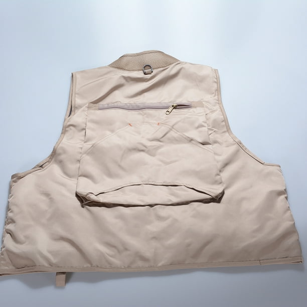 Veecome Adult Multi Pocket Fishing Vest Breathable Quick Dry Active Wear Jacket For Outdoor Sports Xxxl Khaki Khaki Xxxl Other Xxxl