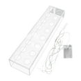 thumbnail image 3 of Florero de acrílico Rectangular, Cajas de flores Soporte de agua Soporte de hidropónicas, Florero de flauta, Florero de brote bajo para 40x10x6.5cmLuz LED, 3 of 9