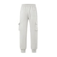 thumbnail image 6 of XuJwPNcy Men's Sweatpants with Pockets Elastic Waist Cotton Joggers Active Athletic Workout Cargo Pants Running Outfit(White,X-Large), 6 of 7