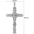 thumbnail image 2 of 14K White Gold INRI Crucifix Charm Religious Jewelry, 2 of 4