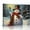pattern1, variant on Nawypu Snowman Canvas Print Christmas Wall Hanging Snowman with a Black Top Hat and a Red Scarf Holding a Lantern - Winter Holiday Scene Wall Art