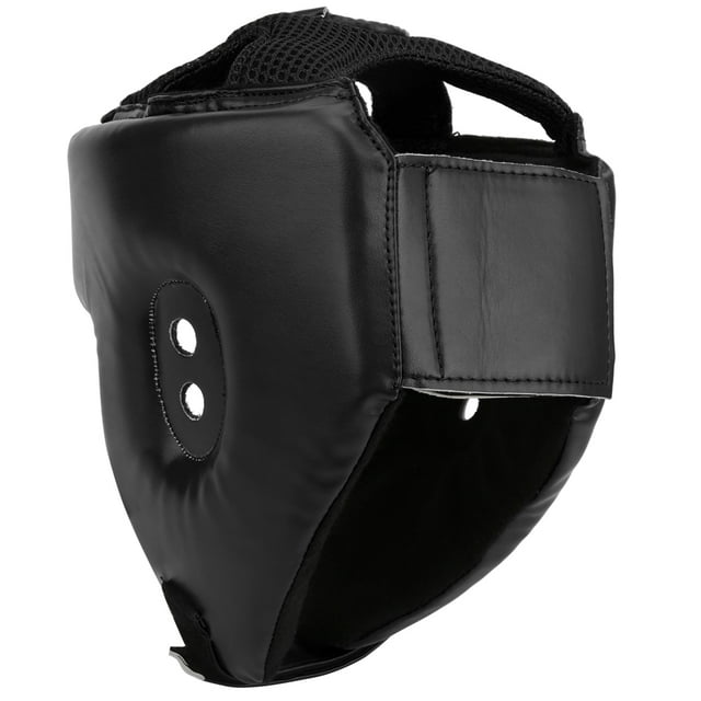 Boxing Helmet Boxing Head Gear Sanda Helmet Boxing Helmet PU Leather Adjustable Head Guard Sanda Kickboxing Training Defense