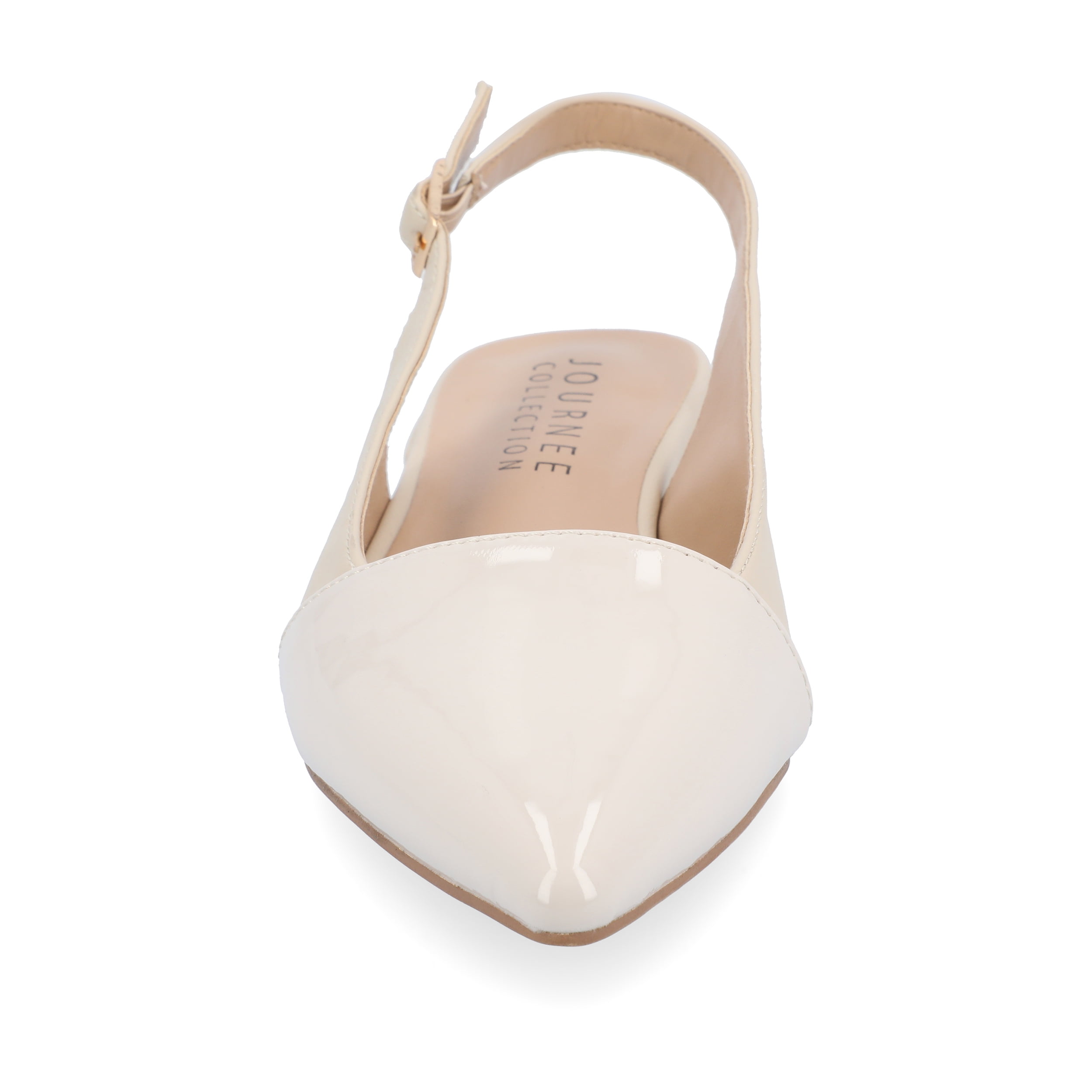 Journee Womens Bertie Sling Back Two Tone Pointed Toe Flats