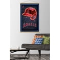thumbnail image 2 of MLB Los Angeles Angels - Neon Helmet 23 Wall Poster with Magnetic Frame, 22.375" x 34", 2 of 6