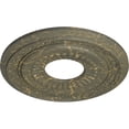 thumbnail image 3 of Ekena Millwork 20 5/8"OD x 6 1/4"ID x 1 3/8"P Lauren Ceiling Medallion (Fits Canopies up to 6 1/4"), Hand-Painted Witch Hazel Crackle, 3 of 6