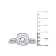 thumbnail image 6 of Everly Women's Created Moissanite and Diamond 14k White Gold Bridal Set, 6 of 6