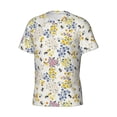 thumbnail image 3 of Rocae Wildflower Honeybee for Men's Moisture-Wicking Crew Tee - T-Shirt for Sports, Outdoor Activities, and Casual WearMedium, 3 of 9
