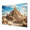 thumbnail image 2 of Designart "Caslte in Dune Beach II" Coastal Beach Sand Metal Wall Art, 2 of 5