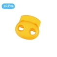 thumbnail image 3 of Uxcell 40Pack 5mm Plastic Cord Locks Double Hole Spring Toggle Stopper, Golden Yellow, 3 of 7