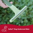 thumbnail image 2 of Coastal Pet Safari Dog Single Row Undercoat Rake - Undercoat Brush for Dogs with Medium and Long Hair - Dog Detangler Comb and Dematting Brush - Single Row, 2 of 7