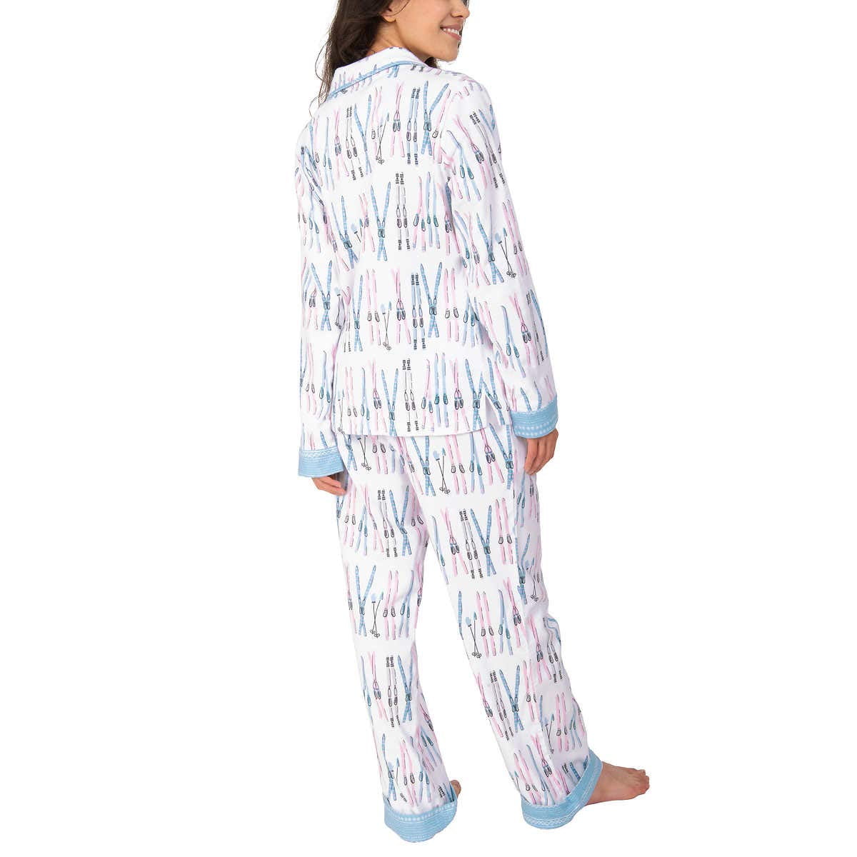 Munki Munki Ladies/' 2-piece Flannel PJ Set