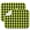 Green F, variant on 2 Pack Floral Boho Drying Mats - Reusable Washable Kitchen Mat with Sunflower Aesthetic