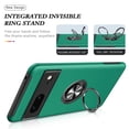 thumbnail image 4 of AIOVETEAB for Google Pixel 7 Case,Silky Soft Touch Heavy Duty Protective Cover with Ring Holder Kickstand Magnetic Phone Case for Pixel 7 2022 (Green), 4 of 6