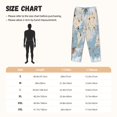 thumbnail image 3 of Daiia Animals Travel World Map Pattern Women's Sleep Pant with Pockets and Drawstring,Pajama Pants-X-Large, 3 of 6