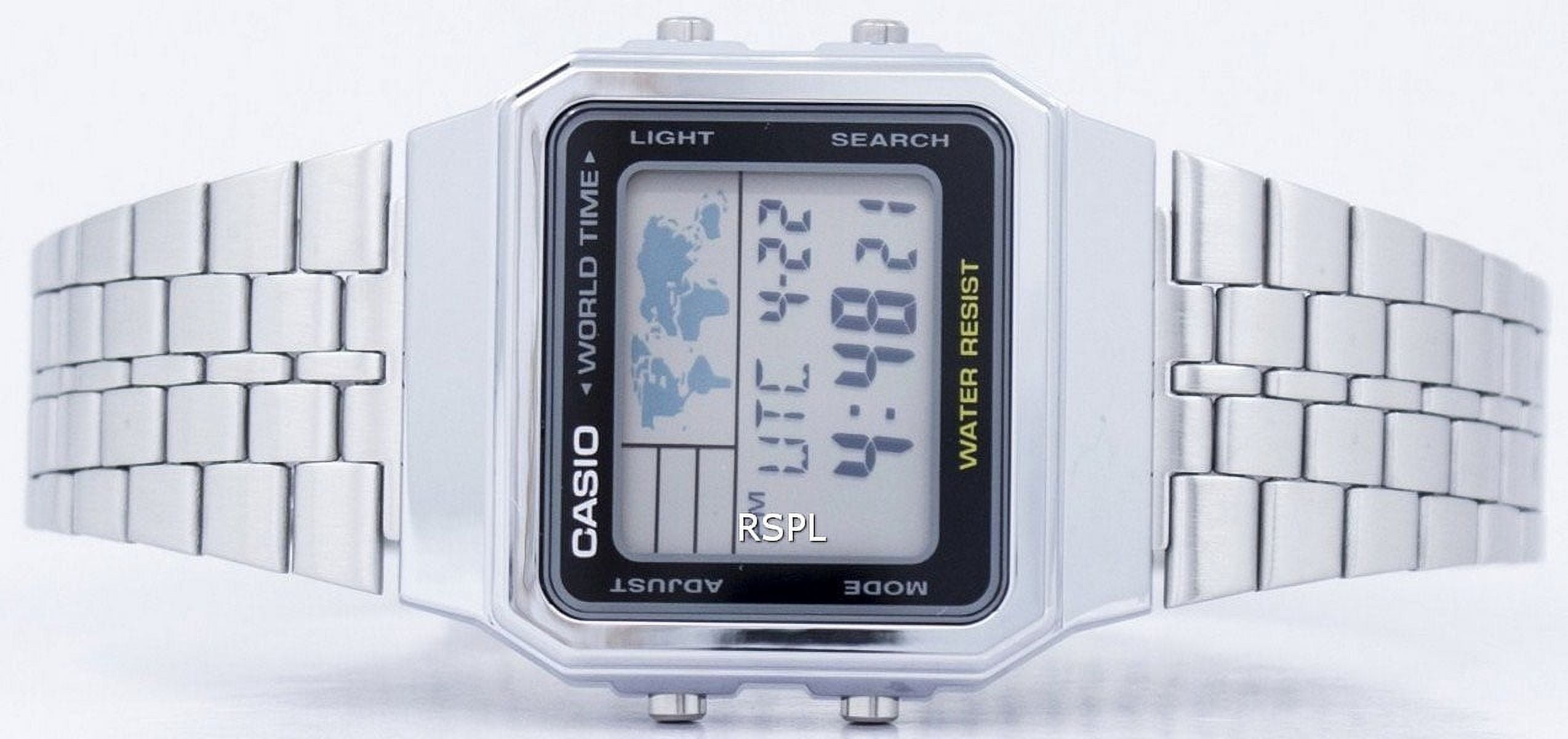 Men's Classic A500WA-1 Silver Stainless-Steel Quartz Watch