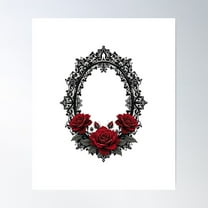 Dark Gothic Victorian Poster Wall Art, Modern Wall Decor For Living Room Bedroom, 8x12 UNFRAMED