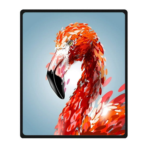 Rylablue Flamingo Blanket Fleece Throw Blanket For Sofa Or Bed 58x80 Inches