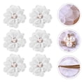 thumbnail image 3 of Shisuyan 6Pcs Exquisite Cloth Small Flower Design Hair Clips Girl Headdress Hairdressing Clips, 3 of 8
