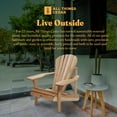thumbnail image 6 of All Things Cedar AT20 Wood Western Red Cedar Outdoor Adirondack Chair - 36L x 36W x 37H, 6 of 8