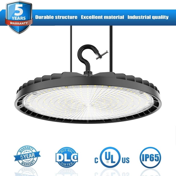 150W 22500LM UFO LED Shop Light Warehouse High Bay Industrial Lighting Fixture