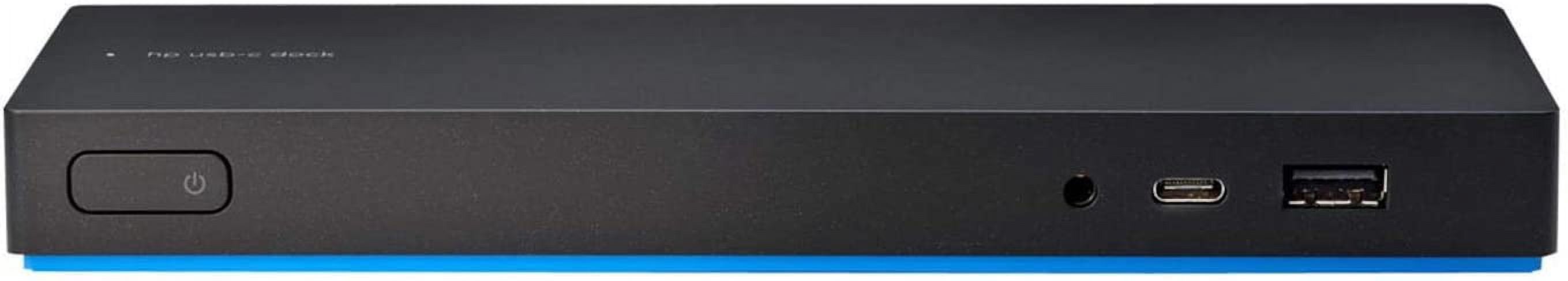 HP USB-C (3FF69AA) Dock G4 Docking Station - GigE 90 Watt GB for Laptops, Business Monitors & Workstations - Black