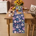 thumbnail image 2 of Beach Coastal Table Runner 72 Inches, Summer Nautical Shell Starfish Coral Blue Bed Runner Dresser Scarves Tabletop for Indoor Outdoor Parties/Ceremony/Banquet, 13" x 72", 2 of 9