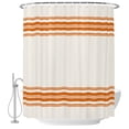 thumbnail image 2 of Shower Curtains for Bathroom, Thanksgiving Waterproof Fabric Shower Curtain, Fall Luxurious Orange Striped Harvest Autumn Decorative Bathroom Curtain for Bathtub, 36"x72", No Hooks Included, 2 of 9