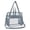 Grey, variant on Reinforced Shoulder Straps Stadium Approved Small Backpack 12x12x6 For Concerts Work Events(White,5.91*12.2*12.2in)
