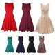 thumbnail image 5 of Guardurnaity Vestido plisado con columpio para mujer, vestido veraniego Vintage de cintura alta para graduación, moda de verano, accesorios de ropa para Vestidos Vino rojo M Guardurnaity AP010963-07, 5 of 6