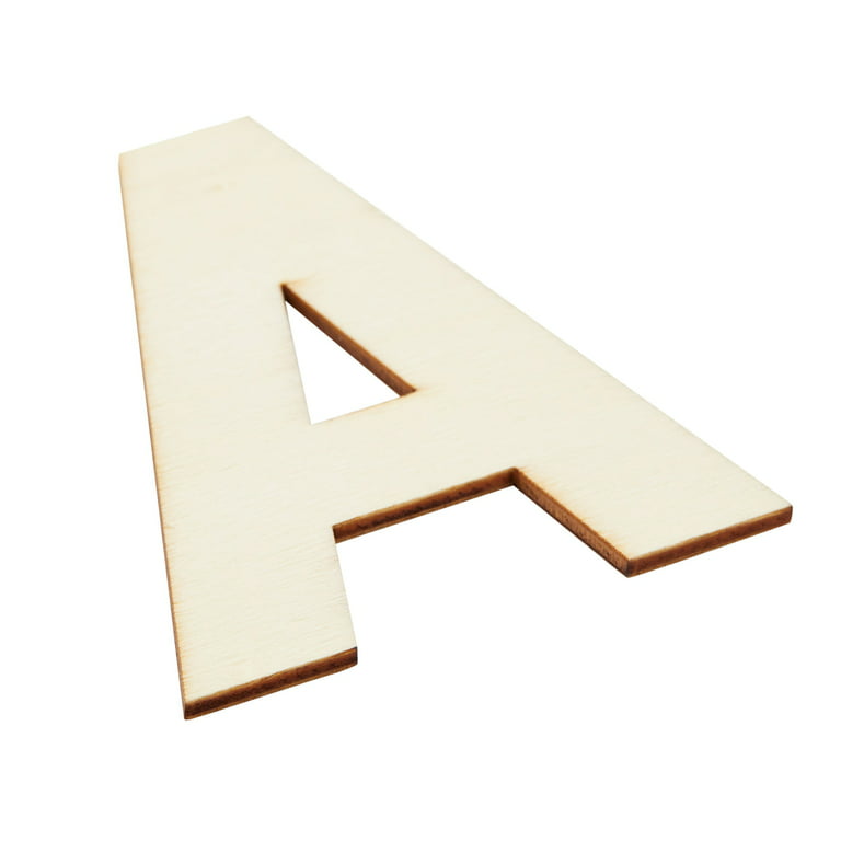88 Piece Unfinished 3 Inch Wooden Alphabet Letters for Wall, DIY