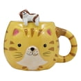 thumbnail image 3 of Ebros Orange Tabby Cat Ceramic Coffee Mug With Kitten Latch On Spoon Set 5.5"L, 3 of 5