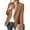 Brown, variant on jjayotai Womens Coat Tops Clearance Womens Blazer Business Solid Lightweight Long Sleeve Lapel Button Coats Work Plus Size Casual Loose Suit Jackets With Pockets