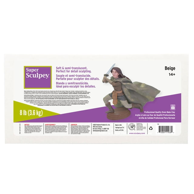 Arcilla para esculpir Sculpey Super Clay Beige 3,6 kg
