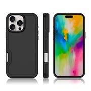 ShellTech Magnetic Phone Case for iPhone 15 Pro Max, Shockproof Dropproof Heavy Duty Protection Full Body Rugged Slim & Tough Durable Cover for Women Girls, Compatible with Magsafe,Black