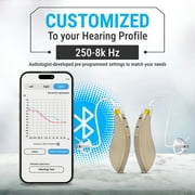 BlaidsX Pro Programmable Hearing Aids for Adults with Mobile App Hearing Test & Noise Cancellation, Hearing Aids for Seniors with Bluetooth, Dual Mic & 48 DSP Channels | USA-Made Multi Core Processor