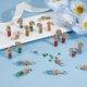 thumbnail image 5 of 30 colgantes de botella de los deseos con cuentas de vidrio de colores, estilo europeo., 5 of 7
