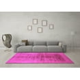 thumbnail image 3 of Ahgly Company Indoor Round Oriental Pink Industrial Area Rugs, 6' Round, 3 of 4