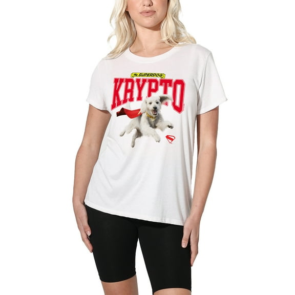 Superman 2025 Krypto College Women's Loose T-Shirt