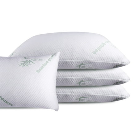 King Bamboo Memory Foam Bed Pillow, MADE IN USA 100% Certi-Pur Certified Helps Breathing and Reduces Snoring