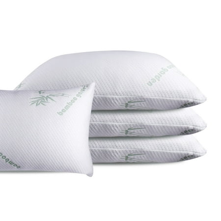 King Bamboo Memory Foam Bed Pillow, MADE IN USA 100% Certi-Pur Certified  Helps Breathing and Reduces