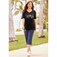 thumbnail image 4 of Catherines Women's Plus Size Petite Stars & Shine Tee, 4 of 6