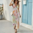 thumbnail image 6 of Pastel Paisley Floral White Background Pattern Sleeveless Dress Woman Fashion Long Dresses Women's Summer Suit Dress 2025, 6 of 7