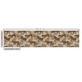 thumbnail image 3 of Ambesonne Exotic Fabric by the Yard Upholstery, Cheetah Leaves Earhy Print, 1 Yard, Ginger Eggshell Chocolate, 3 of 5