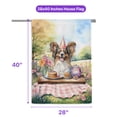 thumbnail image 5 of Happy Mother's Day Papillon with Sweets and Flowers at a Picnic House Flag 28x40in Double Sided Pap Butterfly Dog Lover Outdoor Decor - 13005, 5 of 5