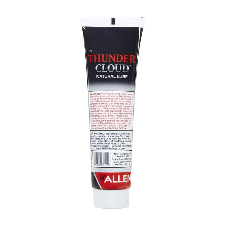 Thunder Cloud Black Powder Bullet & Natural Patch Lube Gel Beeswax, 3 oz.  Tube, White, Model 87122A - Walmart.com